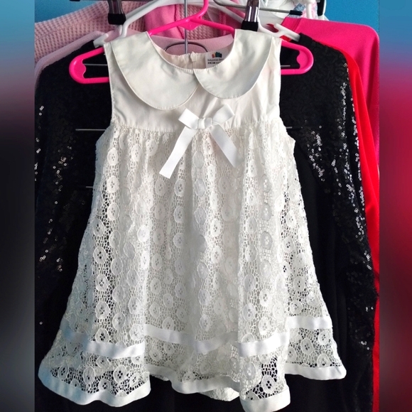 knee length dresses for ladies Penelope Lace Dress at Baby Beau & Belle